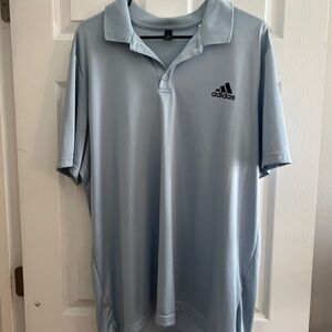 Adidas Men's Light Blue Polo Shirt